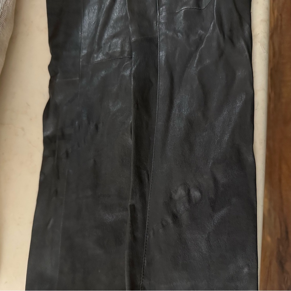 SPRWMN LEATHER CROP FLARE Pants size xs - Picture 9 of 9